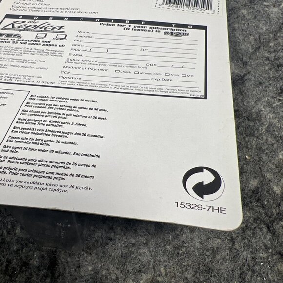 Vintage 2001 Ertl John Deere V-Tank Slurry Spreader NEW 1/64 #15329 - Picture 7 of 8